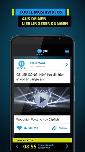 RTL II go! Android app screenshot 2